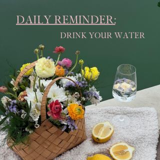 Daily reminder: Drink your water 🙌🏼